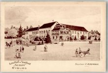 4313 Riburg Möhlin 1913 Foto AK Gasthaus Schiff