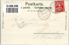 9052 Niederteufen 1902 Lithographie Kirche Wonnenstein