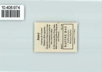 1254 Jussy - Vignette Wappen Kaffee Hag ca 1920-1940 Burg Turm