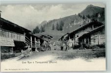 1882 Gryon - Une Rue a Taveyannaz