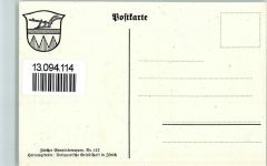 1929 - Zürcher Gemeindewappen Serie Nr. 112, sehr gute Erhaltung AK