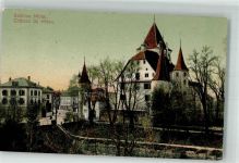 2560 Nidau 1908 Foto AK Schloss