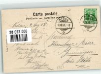 2560 Nidau 1908 Foto AK Schloss