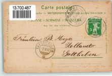 9545 Wängi 1909 BOAKC Handlung zur Brücke Lithographie