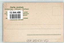 1900 - mit echter Stoff Applikation Prägedruck Frau Blumenkorb