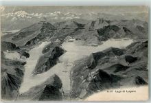 6815 Melide 1908 - Luganer See Vogelschau