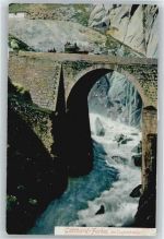 Teufelsbrücke - Postkutsche Gotthard-Furka