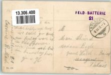 8180 Bülach 1912 Foto AK Kaserne Feldpost Feld-Batterie 21
