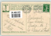 3000 Bern Berne - Landesausstellung 1914 Nr. 32 Gasthaus Studerstein Ausstellungsstempel