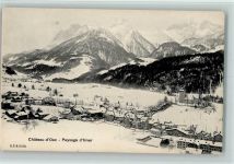 1660 Château-d´Oex 1918 - Winter - Paysage d`hiver AK