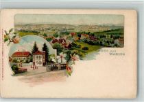 3084 Wabern 1899 BOAKC Lithographie Straßenbahn Spezerei Blaser