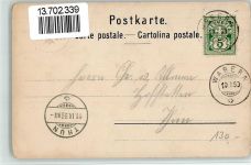 3084 Wabern 1899 BOAKC Lithographie Straßenbahn Spezerei Blaser