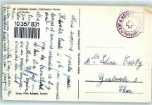 7250 Klosters Gebrauchsspuren Seilbahn Feldpost Schweiz