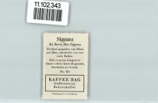 3534 Signau - Vignette Wappen Kaffee Hag ca 1920-1940