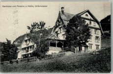 9657 Unterwasser 1916 Foto AK Gasthaus Pension zur Halde