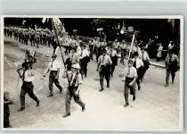 Foto AK Umzug Gruppe Laufenburg Fahnenträger