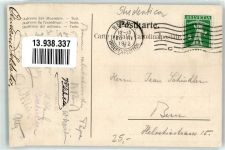 1912 Gebrauchsspuren Mulus der Handeli 1912 Pferd Engel Künstlerkarte Studentika