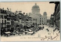 3000 Bern Berne 1905 - Bundeshaus Marktszene