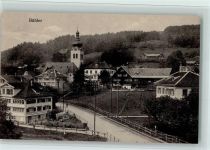 9055 Bühler - Strßenpartie mit Kirche, Verlag Guggenheim Nr. 9665 a - sehr gute Erhaltung AK