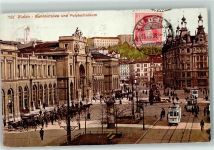 8000 Zürich 1908 - Bahnhof Bahnhofplatz Polytechnikum Tram