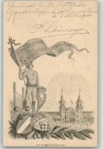 2300 La Chaux-de-Fonds 1900 Sonderstempel Fete Federale Gymnastique + SST