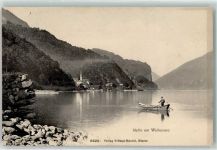 8874 Mühlehorn 1909 - Kirche Ruderboot