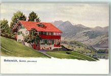 6064 Kerns Künstlerkarte Hoheneich sign. H. Höhr