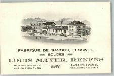 1020 Renens VD 1929 Gebrauchsspuren Fabrik Louis Mayer