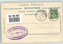 Obersteinberg 1904 Foto AK Hotel Breithorn Tschinelhorn