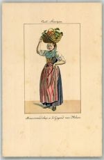 9320 Arbon Lithographie / Künstlerkarte Tracht Bauernmädchen