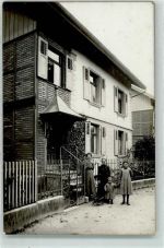 4102 Binningen Foto AK Familie Stoll vor dem Haus