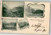 9657 Unterwasser 1901 Foto AK Hotel Sternen