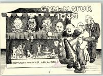 8570 Weinfelden - Gym Matur 1940 Marionetten Ort lt. Stempel