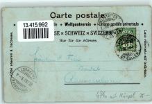 9450 Altstätten SG 1899 Gebrauchsspuren Ausstellung Lithographie Mondschein