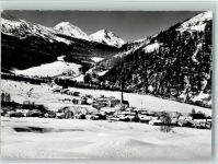 7536 Sta. Maria Val Müstair - Gesamtansicht gegen Valchava Piz d'Oro und Piz d'Ainz Winteraufnahme