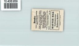 2017 Boudry - Vignette Wappen Kaffee Hag ca 1920-1940 Fisch