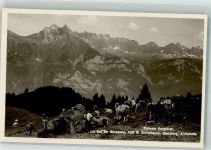 8890 Flums Foto AK Molseralp Sichelklamm Gamsberg Alvierkette