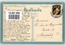 Schreckhorn 1914 Künstlerkarte Eismeer