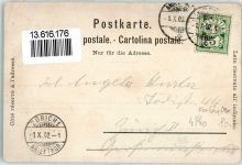 8450 Andelfingen 1902 Lithographie Hotel Löwen