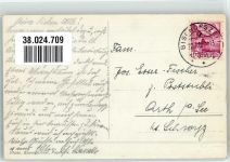 9220 Bischofszell 1937 Gebrauchsspuren Foto AK