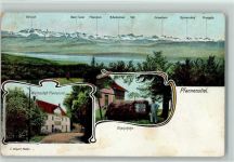 Pfannenstiel 1909 - Wirtschaft Okenshöhe Hüttenstempel