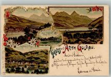 6410 Goldau 1901 Gebrauchsspuren Insel Schwangau Lithographie