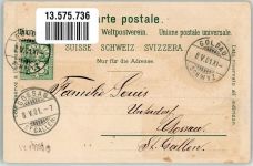 6410 Goldau 1901 Gebrauchsspuren Insel Schwangau Lithographie