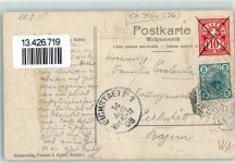 9450 Altstätten SG 1905 Prägedruck Passepartout Edelweiss Enzian Lithographie