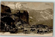 6465 Unterschächen - Scheerhorn Griesstock Balmalp Klausenstraße Kühe Frau Kinder Hotel Klausenpasshöhe