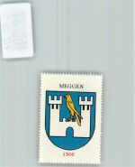 6045 Meggen - Vignette Wappen Kaffee Hag 1920-1940 Habicht