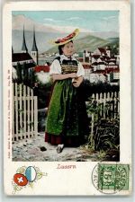 1904 - Luzerner Trachtenfrau