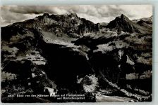 8867 Niederurnen - Blick von den Näfelser Bergen auf Frohnalpstock und Mürtschengebiet