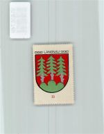 3550 Langnau im Emmental - Vignette Wappen Kaffee Hag ca 1920-1940 Tannenbaum