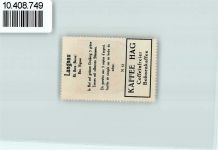 3550 Langnau im Emmental - Vignette Wappen Kaffee Hag ca 1920-1940 Tannenbaum